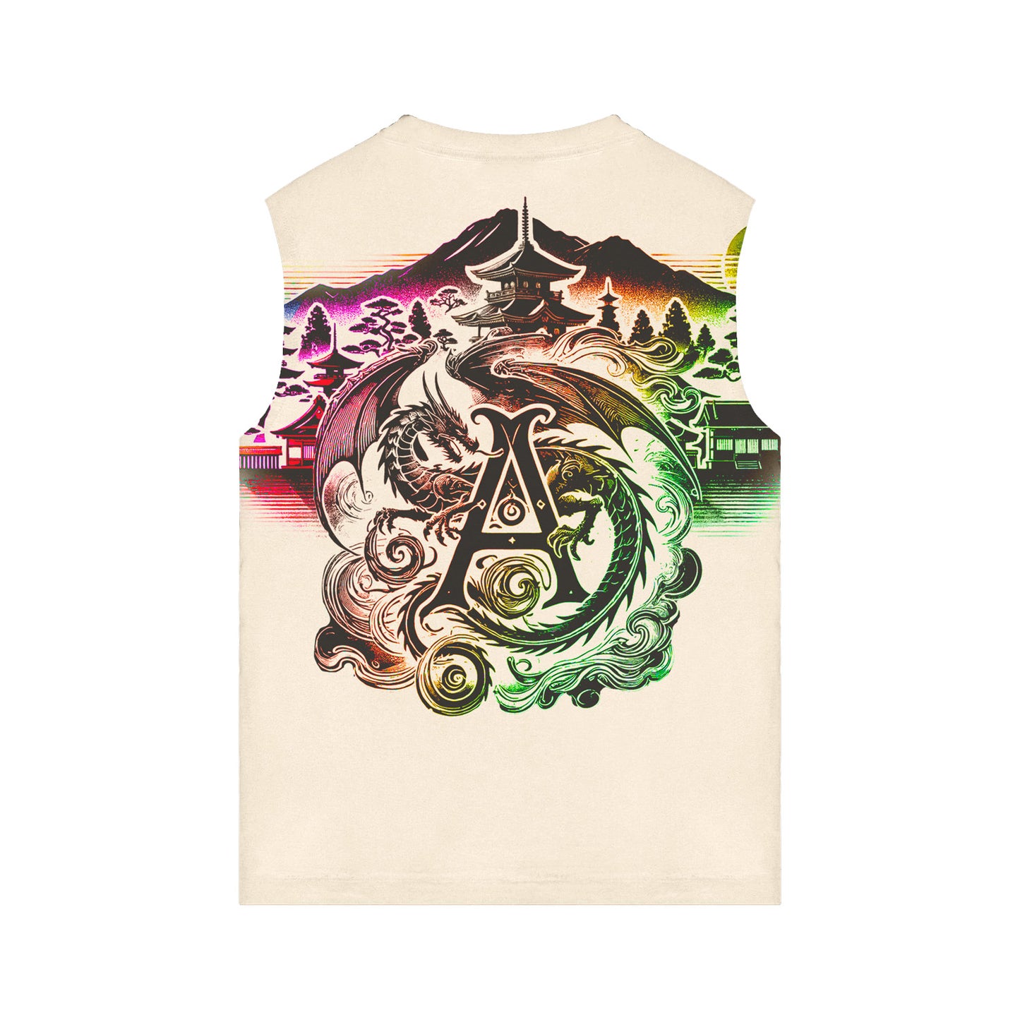 SLEEVELESS HERITAGE TEE 'CREAM'