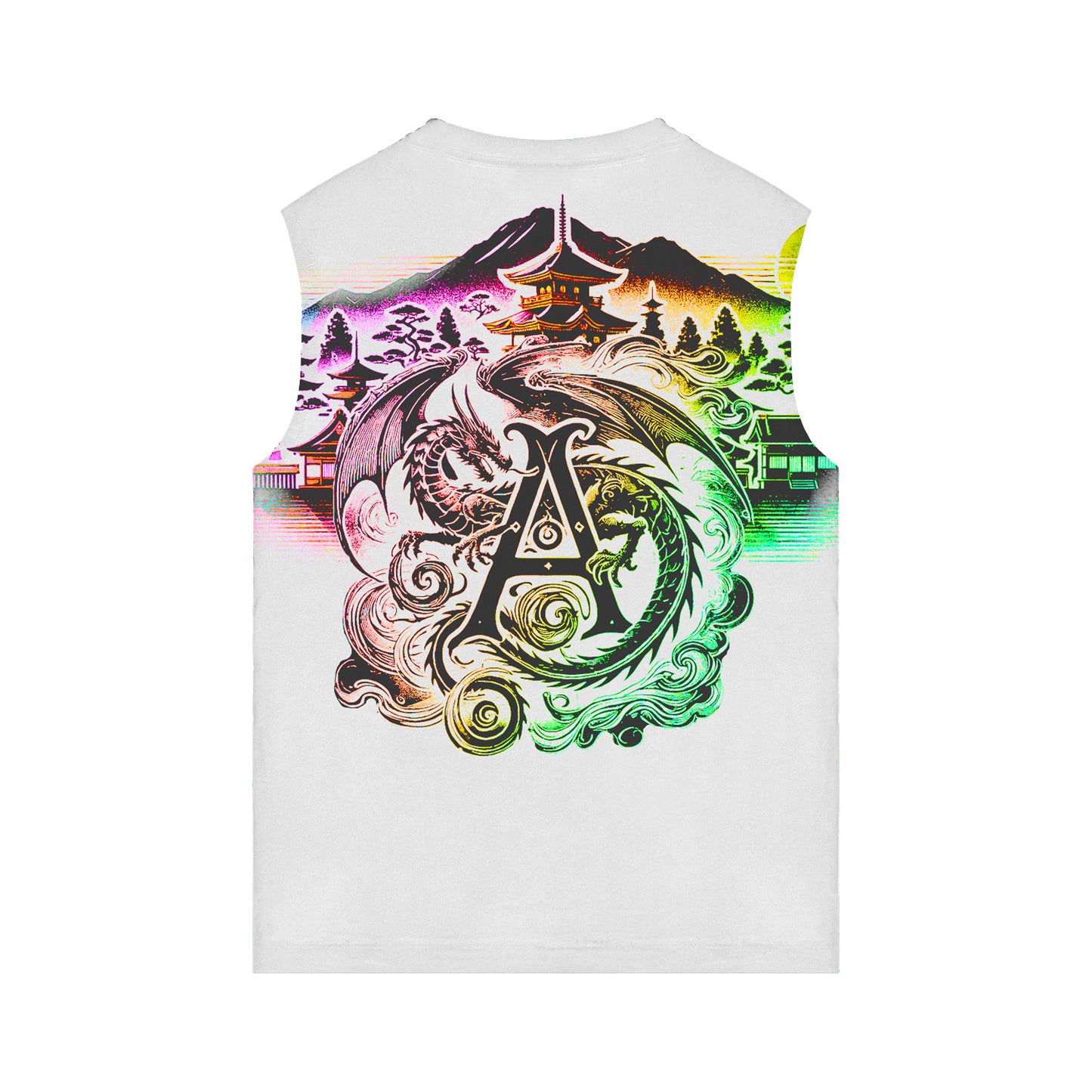 SLEEVELESS HERITAGE TEE 'WHITE'
