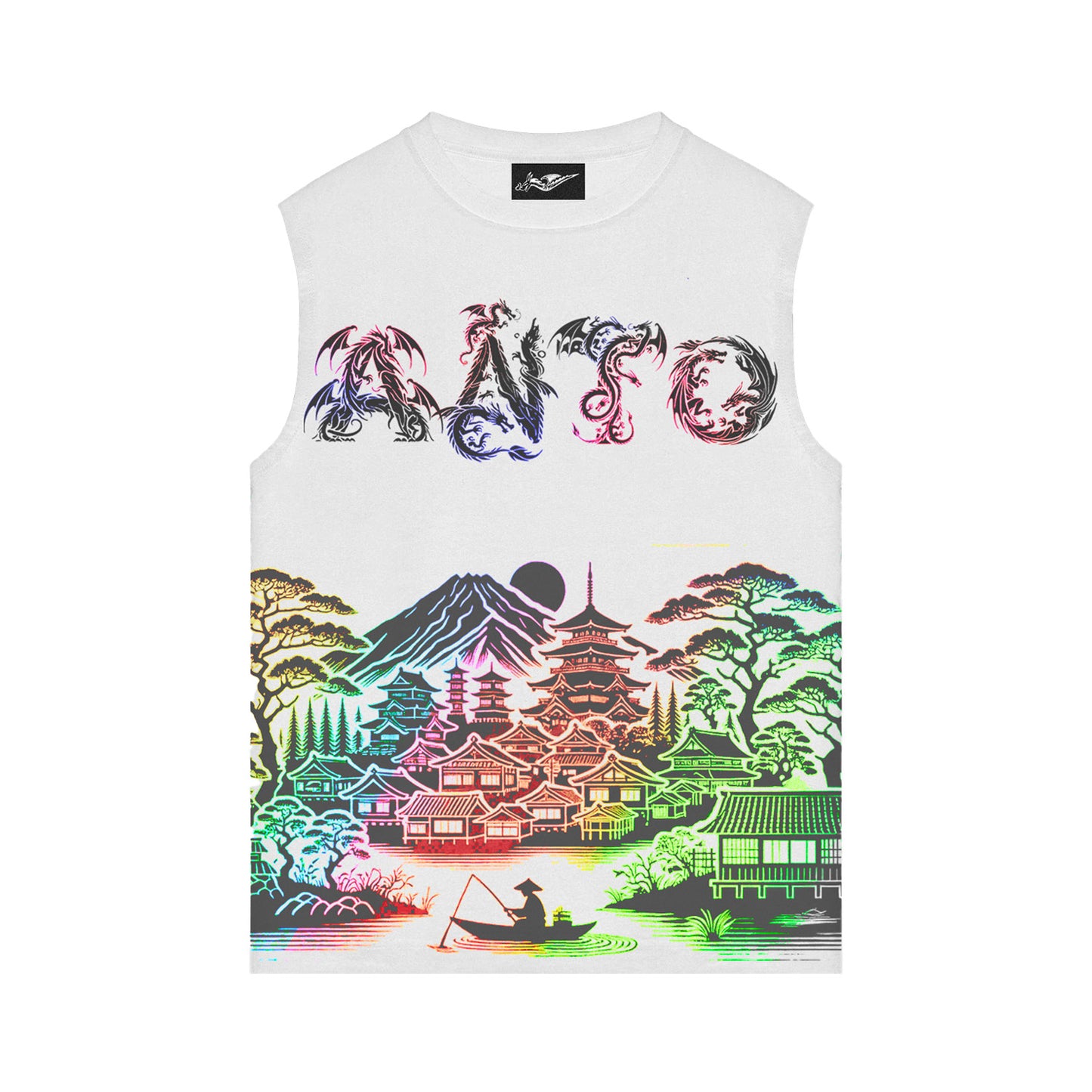 SLEEVELESS HERITAGE TEE 'WHITE'