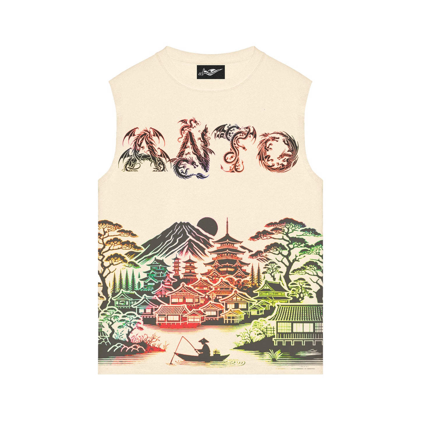 SLEEVELESS HERITAGE TEE 'CREAM'