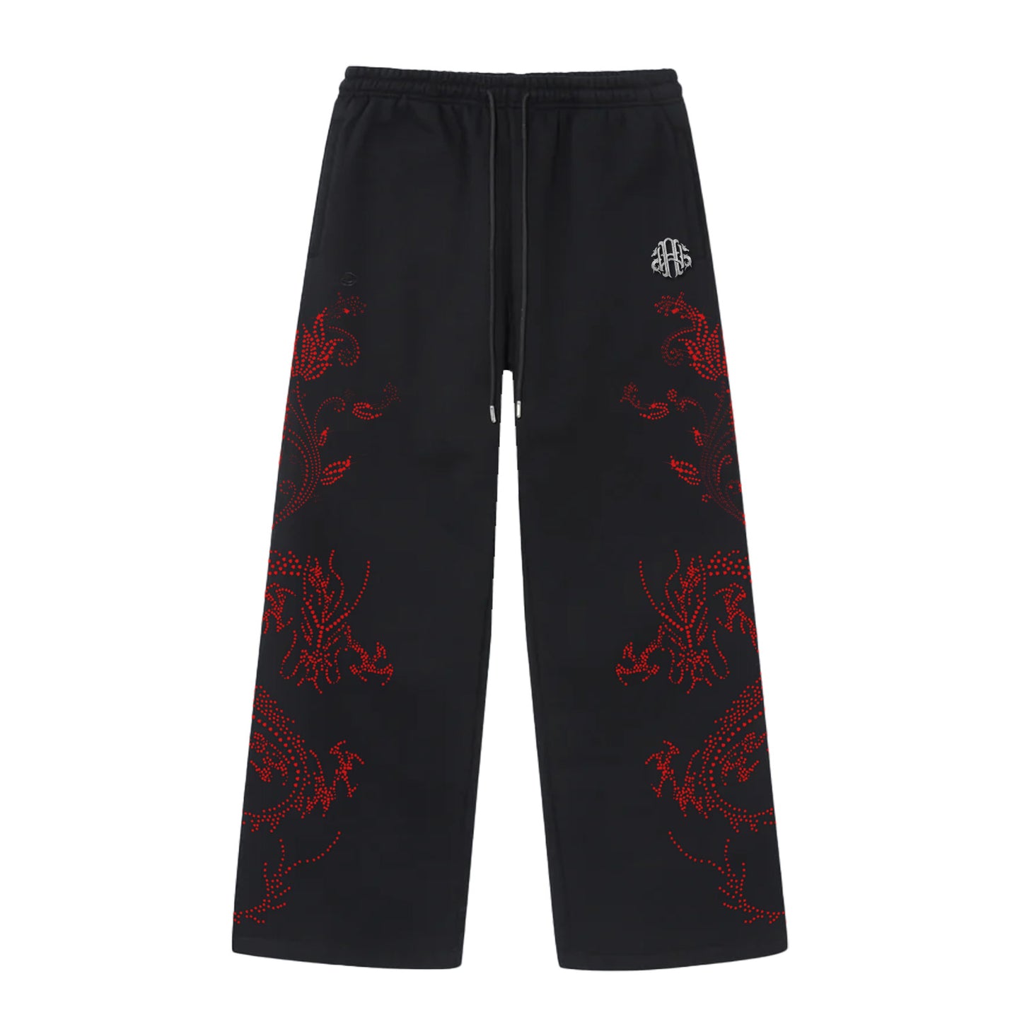 STONE DRAGON SWEATPANTS 'BLACK x RED'