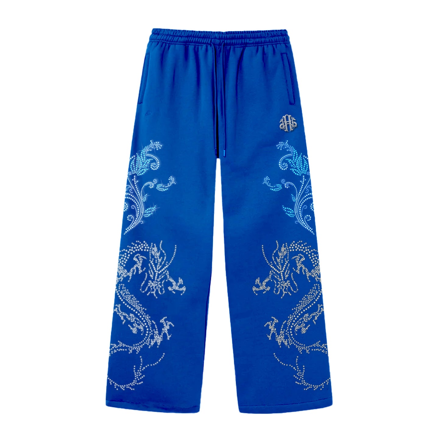 STONE DRAGON SWEATPANTS 'BLUE x WHITE'