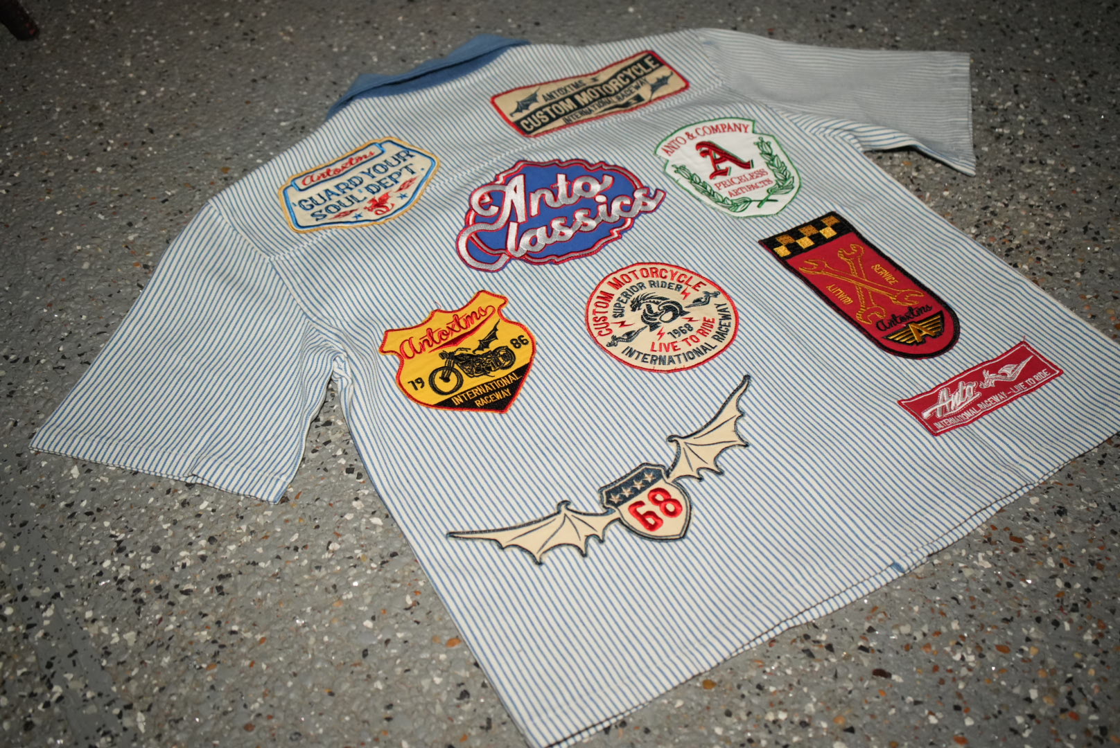 Bowler Button Down Shirt - Pinstripe Blue SHIP 6/15