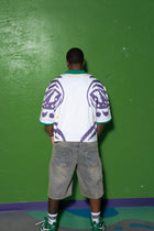 MG 'MASKED' WHITE DROP SHOULDER POLO