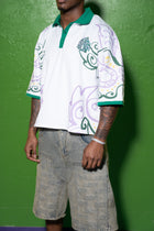 MG 'LIGHTSOUT' WHITE DROP SHOULDER POLO