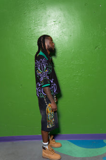 MG 'LIGHTSOUT' BLK DROP SHOULDER POLO