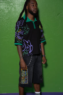 MG 'LIGHTSOUT' BLK DROP SHOULDER POLO