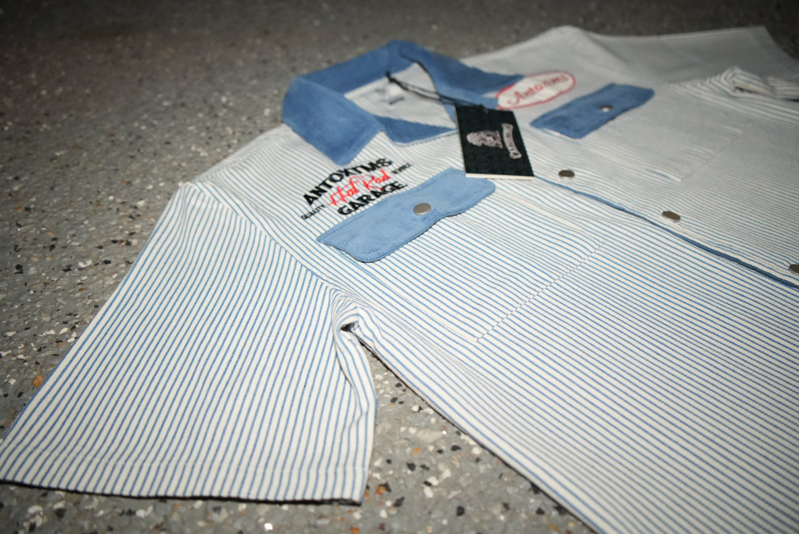 Bowler Button Down Shirt - Pinstripe Blue SHIP 6/15