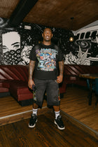 'Antoworld Collage' S/S Vintage Cut Shirt - BLK