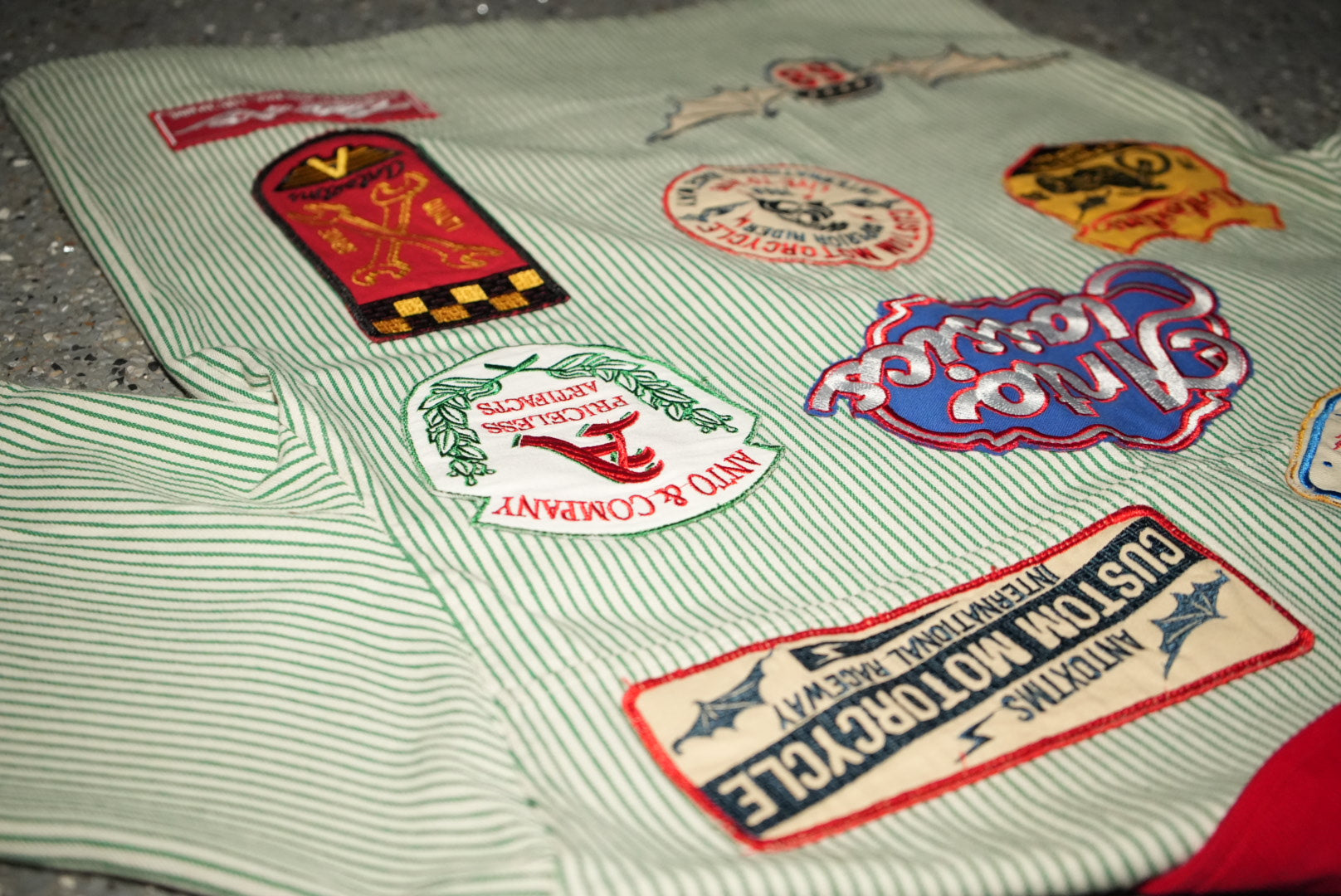 Bowler Button Down Shirt - Pinstripe Green SHIP 6/15