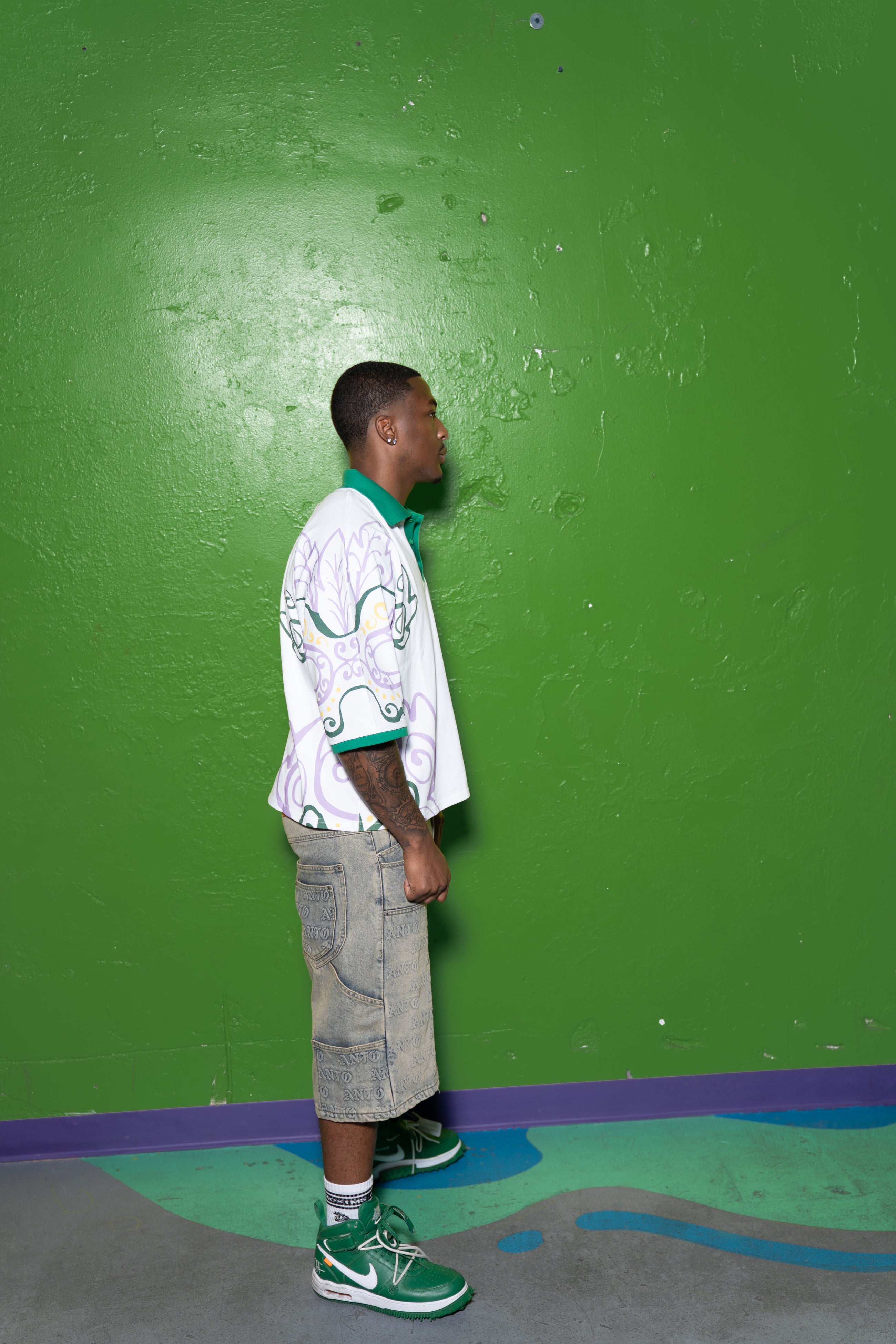 MG 'LIGHTSOUT' WHITE DROP SHOULDER POLO