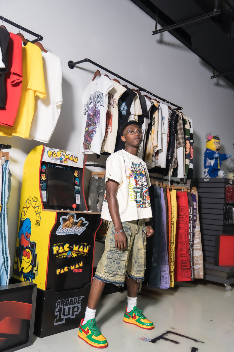 'Antoworld Collage' S/S Vintage Cut Shirt - CRM