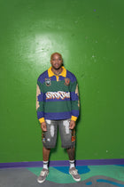 MG RUGBY STRIPE L/S POLO SHIRT