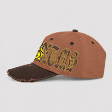 ANTOXTMS Distressed Adjustable Cap – Yellow & Brown