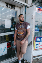 SUMMER CLUB STITCH SLEEVELESS TEE (BROWN)