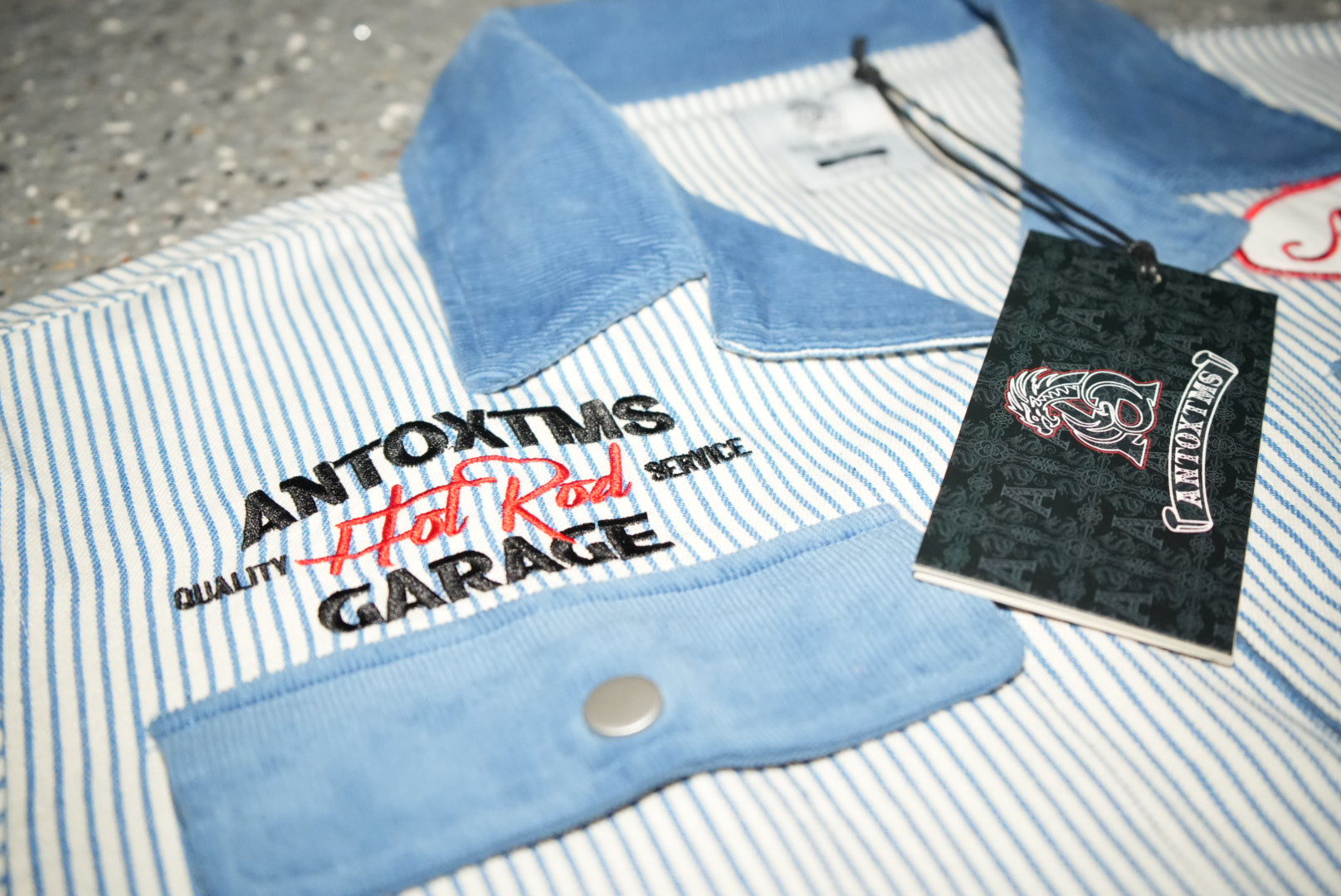 Bowler Button Down Shirt - Pinstripe Blue SHIP 6/15
