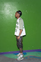 MG RAGLAN S/S TEE GREEN PLAID 'THROW ME SUM B*TCH'