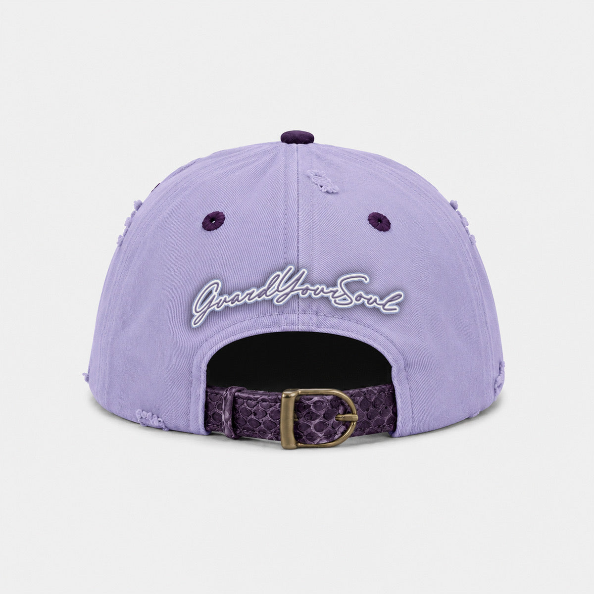 ANTOXTMS Distressed Adjustable Cap – Lavender & Purple