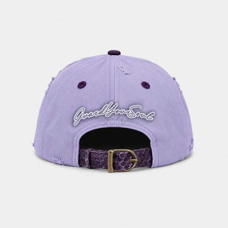 ANTOXTMS Distressed Adjustable Cap – Lavender & Purple
