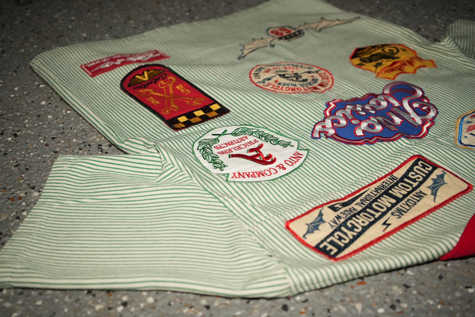 Bowler Button Down Shirt - Pinstripe Green SHIP 6/15