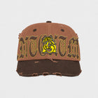 ANTOXTMS Distressed Adjustable Cap – Yellow & Brown