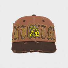ANTOXTMS Distressed Adjustable Cap – Yellow & Brown