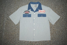 Bowler Button Down Shirt - Pinstripe Blue SHIP 6/15