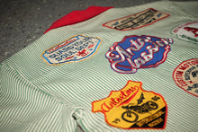 Bowler Button Down Shirt - Pinstripe Green SHIP 6/15