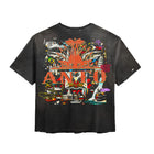 'Antoworld Collage' S/S Vintage Cut Shirt - BLK