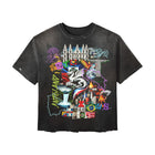 'Antoworld Collage' S/S Vintage Cut Shirt - BLK