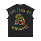 Mosaic 'ANTOWORLD' Sleeveless Shirt - BLK