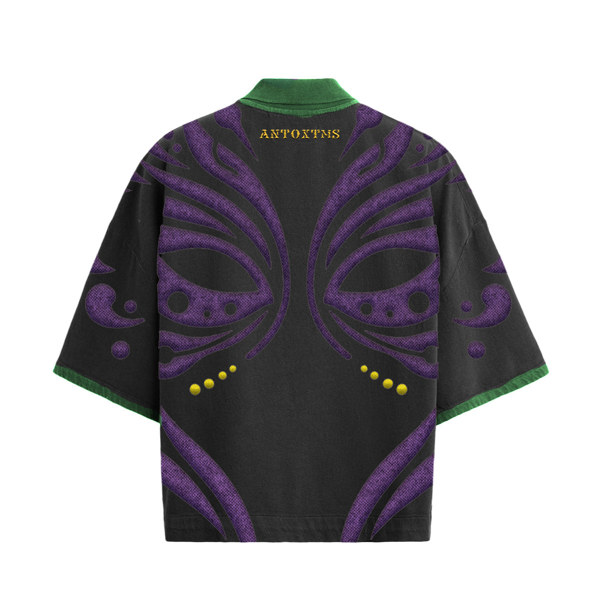 MG 'MASKED' BLK DROP SHOULDER POLO
