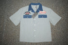 Bowler Button Down Shirt - Pinstripe Blue SHIP 6/15