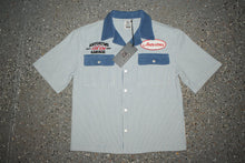 Bowler Button Down Shirt - Pinstripe Blue SHIP 6/15