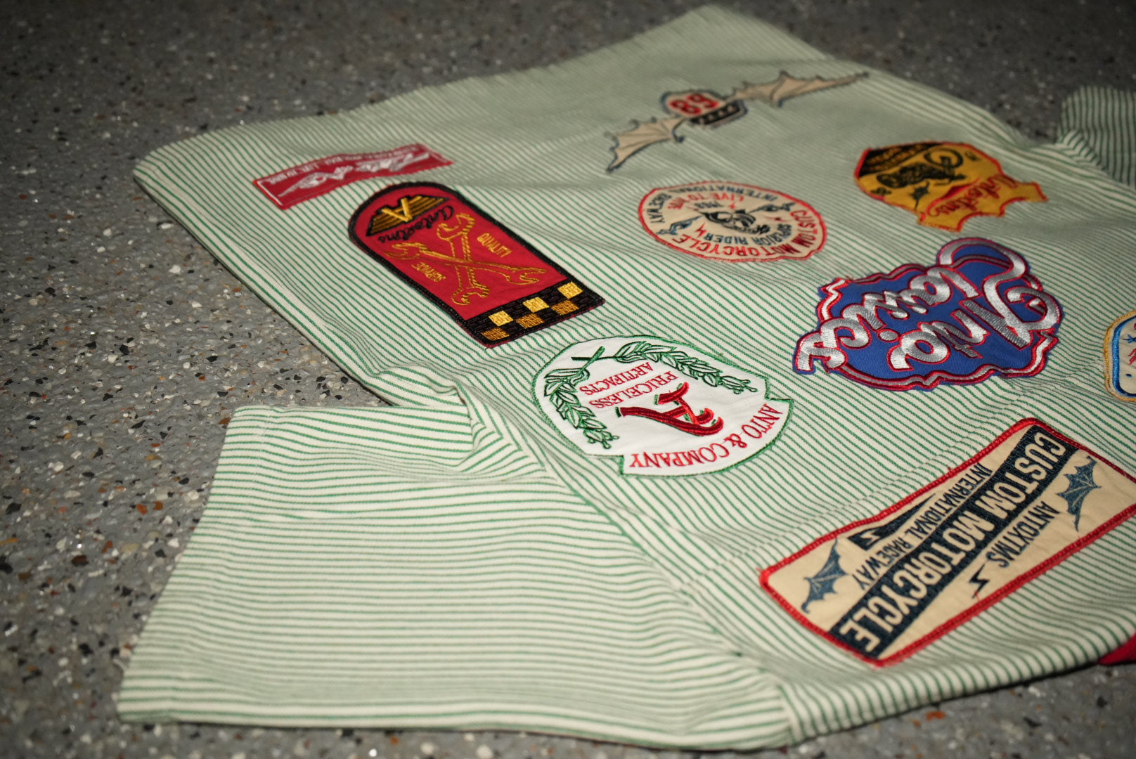 Bowler Button Down Shirt - Pinstripe Green SHIP 6/15
