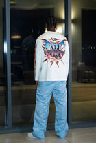 GYS FLAME DRAGON L/S SHIRT 'WHITE x FLAME RED'