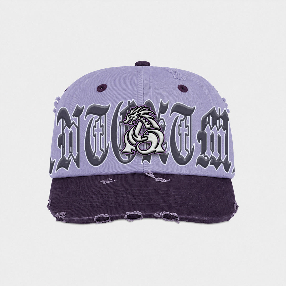 ANTOXTMS Distressed Adjustable Cap – Lavender & Purple