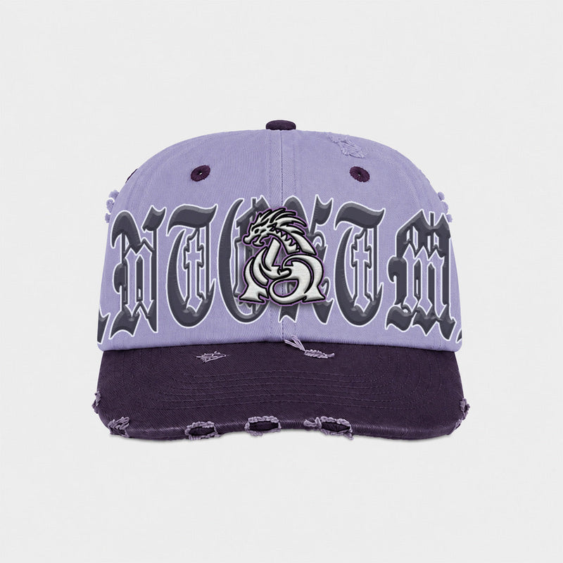 ANTOXTMS Distressed Adjustable Cap – Lavender & Purple