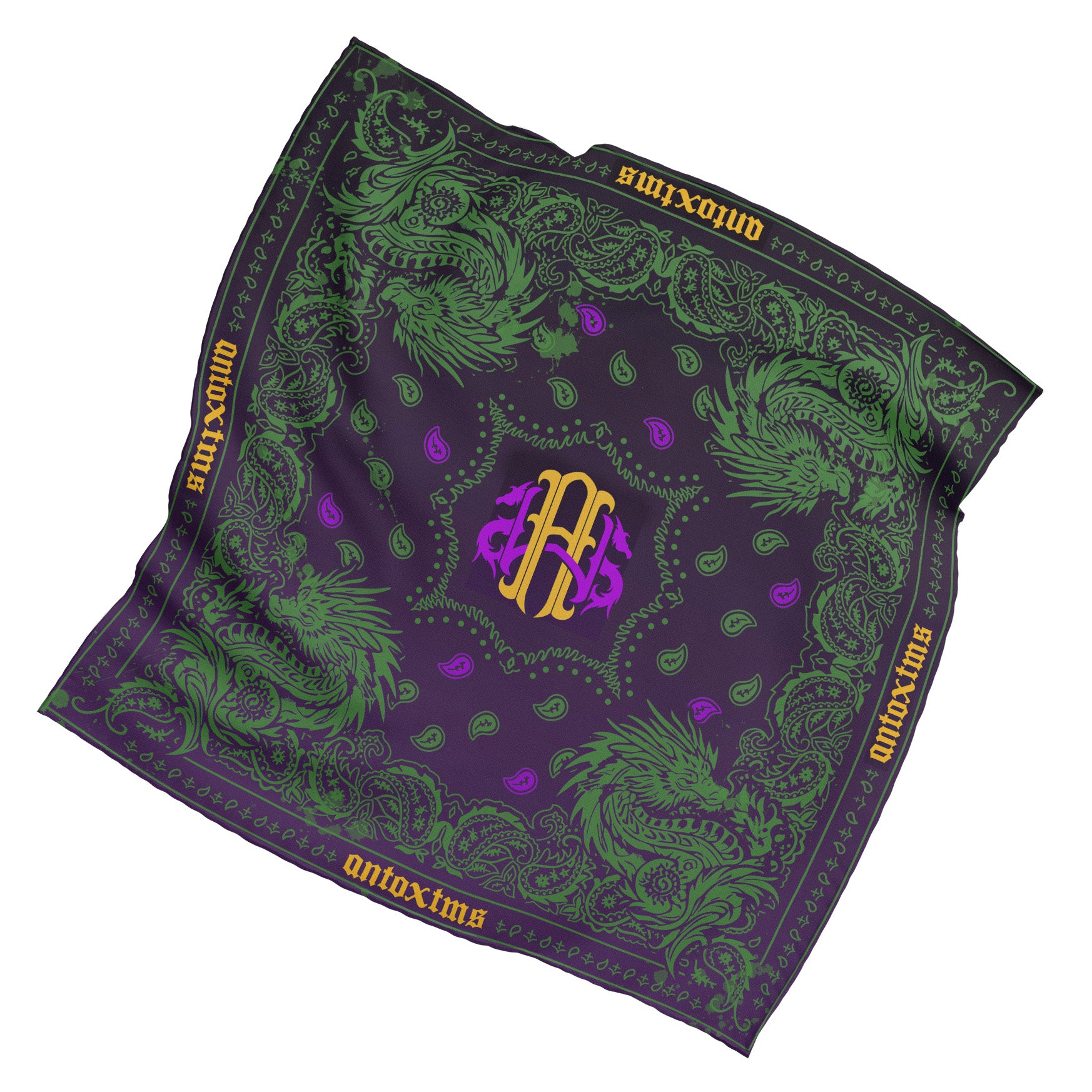 MG PAISLEY BANDANA 'BARK PURPLE'