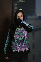 GYS FLAME DRAGON L/S SHIRT 'BLK x ELECTRIC BLUE'