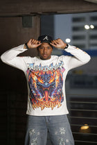 GYS FLAME DRAGON L/S SHIRT 'WHITE x FLAME RED'
