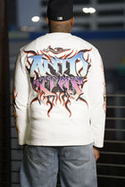 GYS FLAME DRAGON L/S SHIRT 'WHITE x FLAME RED'