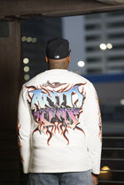 GYS FLAME DRAGON L/S SHIRT 'WHITE x FLAME RED'