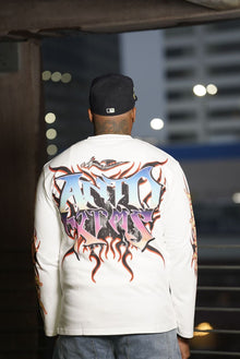 GYS FLAME DRAGON L/S SHIRT 'WHITE x FLAME RED'