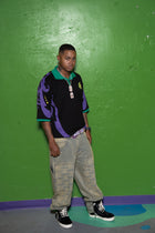 MG 'MASKED' BLK DROP SHOULDER POLO