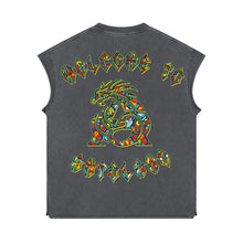 Mosaic 'ANTOWORLD' Sleeveless Shirt - GREY
