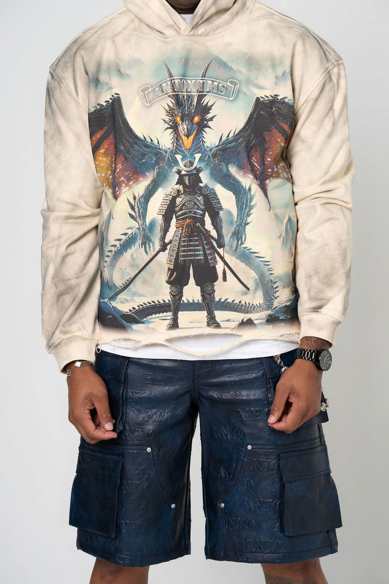 SAMURAI HOODIE 🐉🀄️ ( BEIGE )
