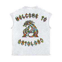 Mosaic 'ANTOWORLD' Sleeveless Shirt - WHITE