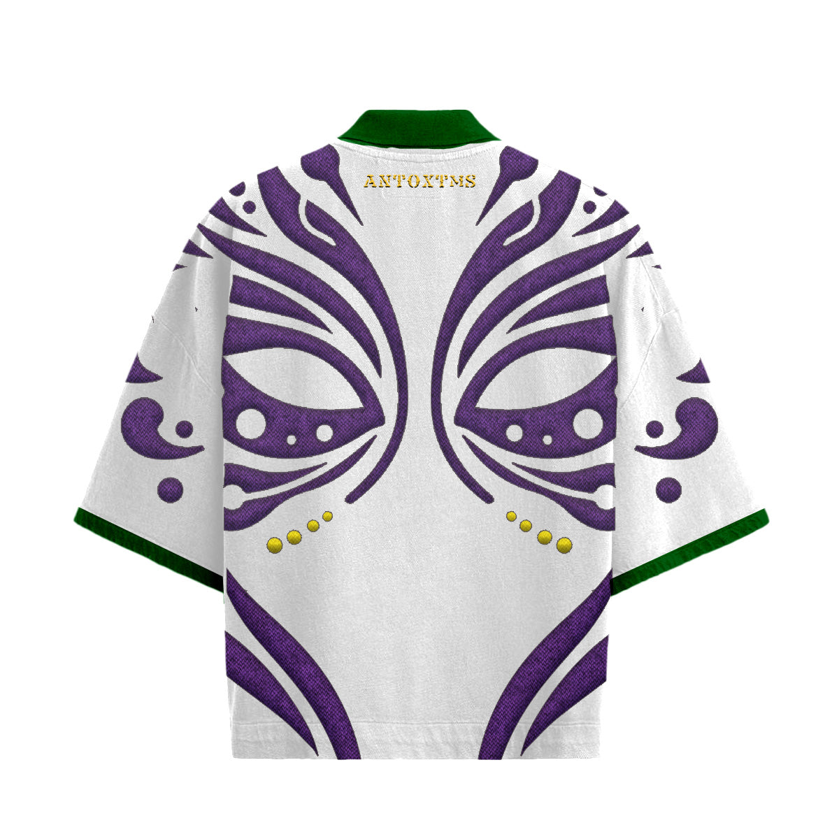 MG 'MASKED' WHITE DROP SHOULDER POLO