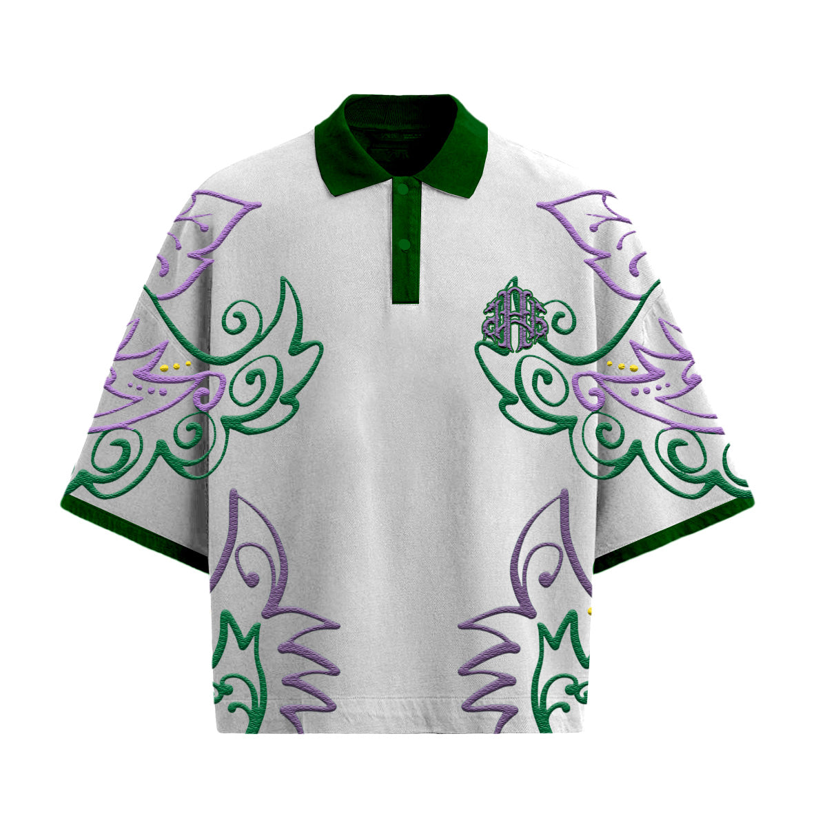 MG 'LIGHTSOUT' WHITE DROP SHOULDER POLO